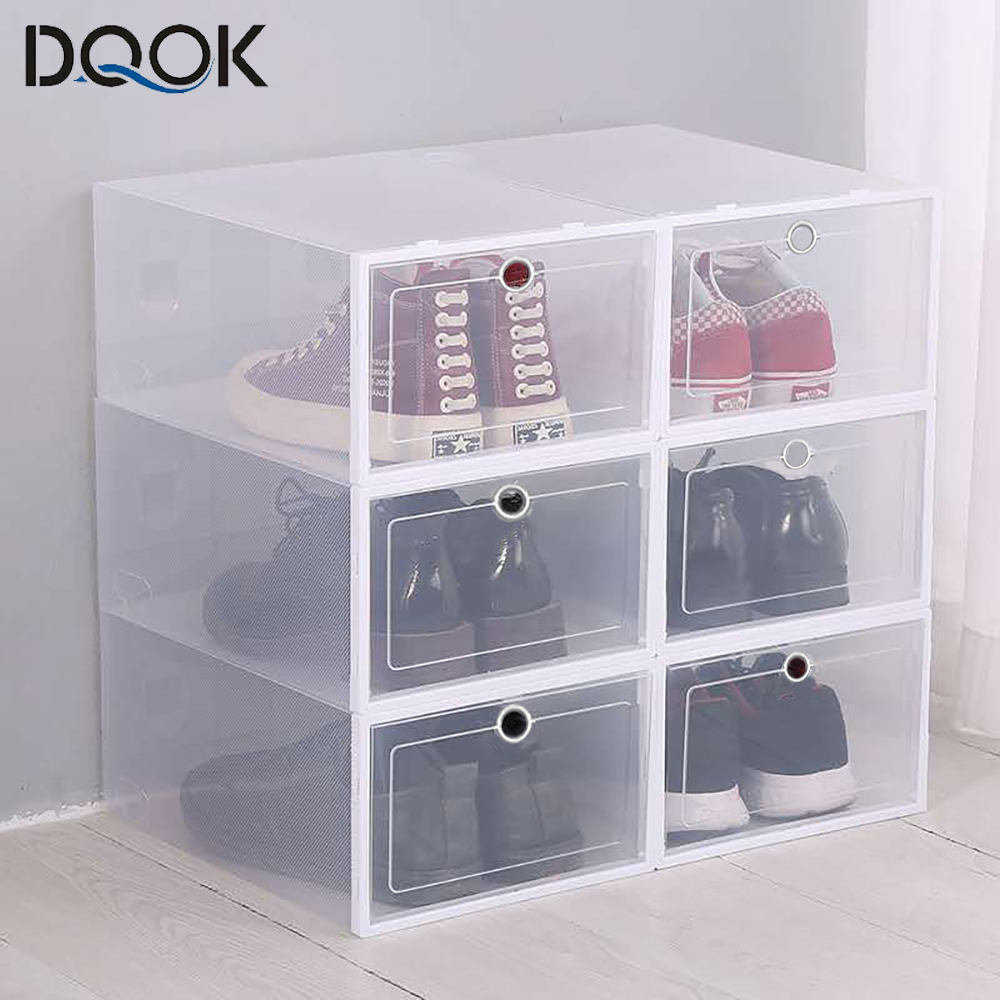 Sneaker Case - 6 Pack Transparent Shoe Box Shoes