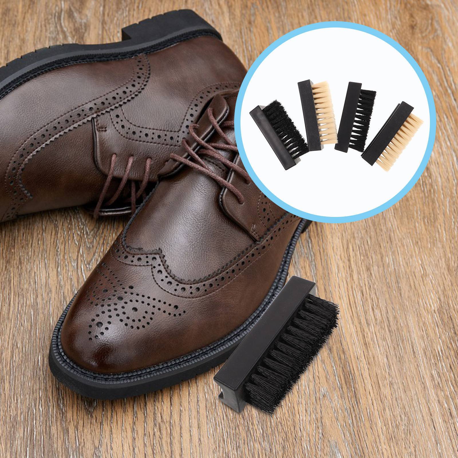 Sneaker Care Set - 4Pcs Shoe Brush Cleaner Set Multifunction