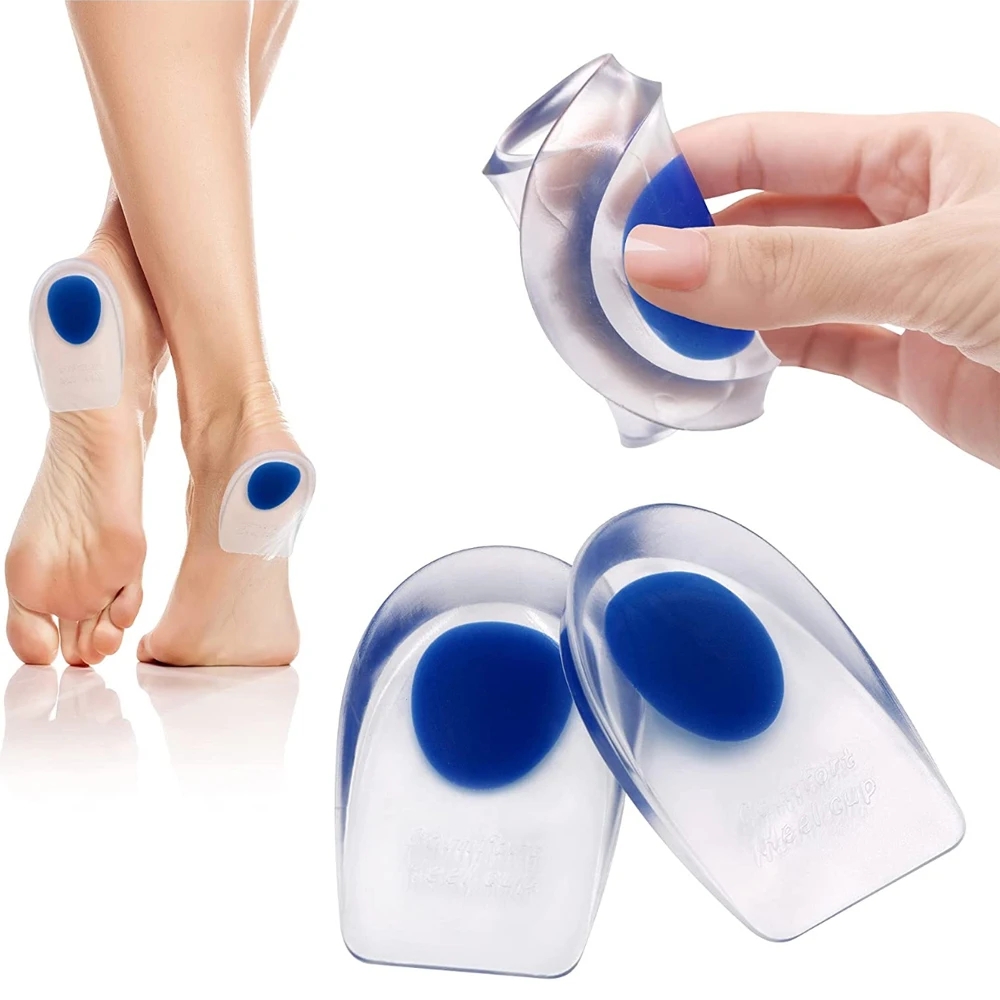 1 Pair EU40-44 gel insole sili - Heel Liner Grip ulasan dan harga