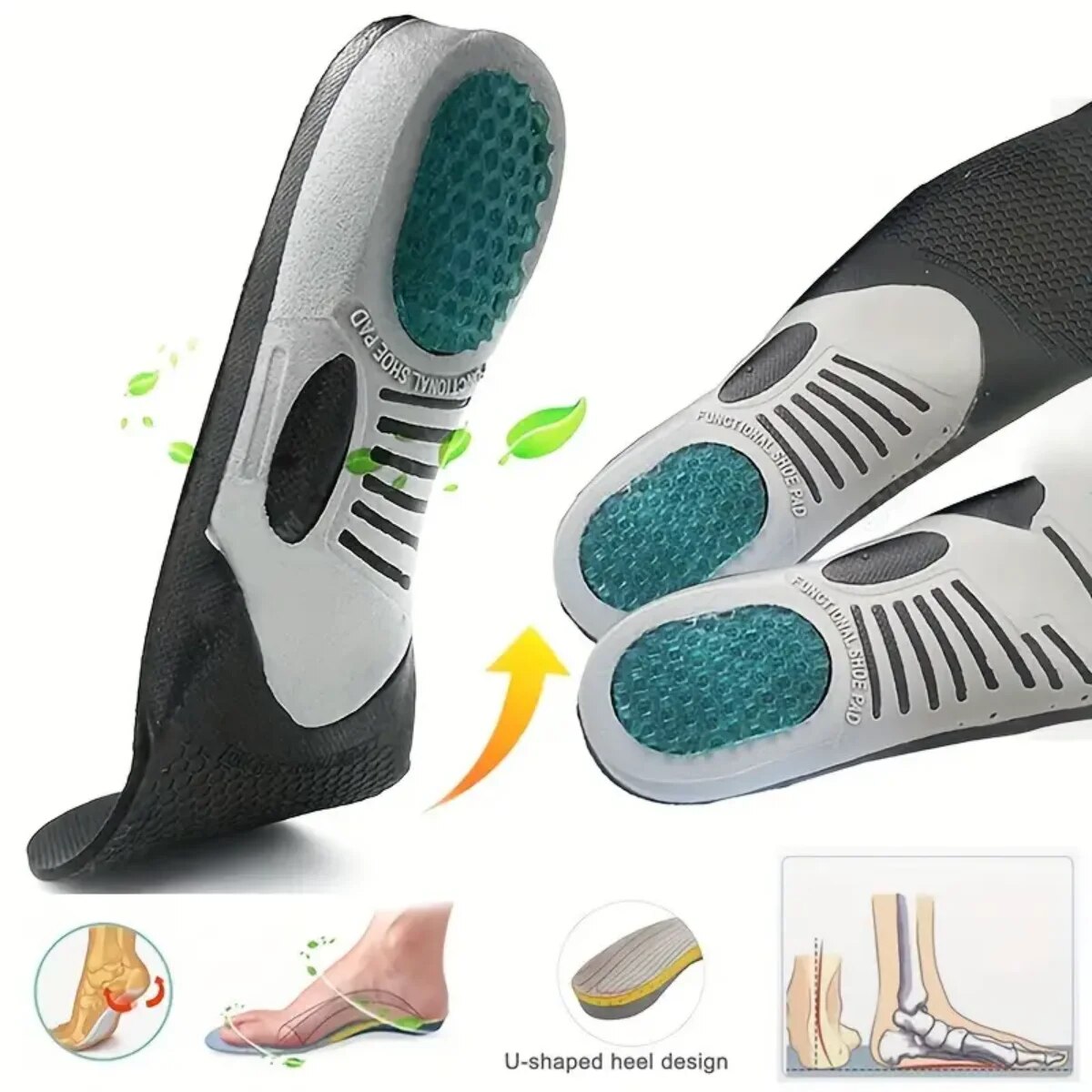 1Pair Orthopedic Insoles Ortho - Sneaker Care ulasan dan harga