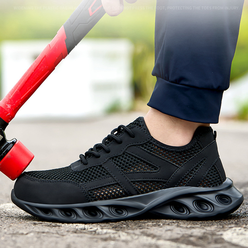 Breathable Men Work Safety Sho - Sneaker Care ulasan dan harga