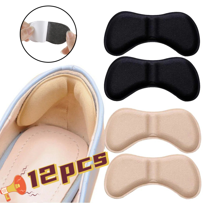 12 Pcs Heel Insoles Patch Pain - Heel Liner Grip ulasan dan harga