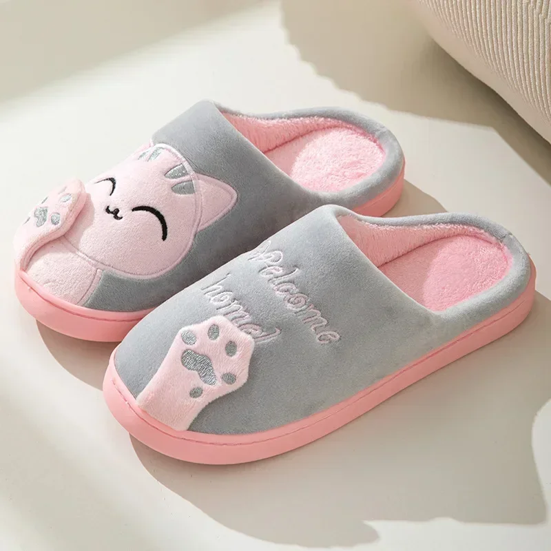 Home Fluffy Cat Slippers Women - Sneaker Care Set ulasan dan harga
