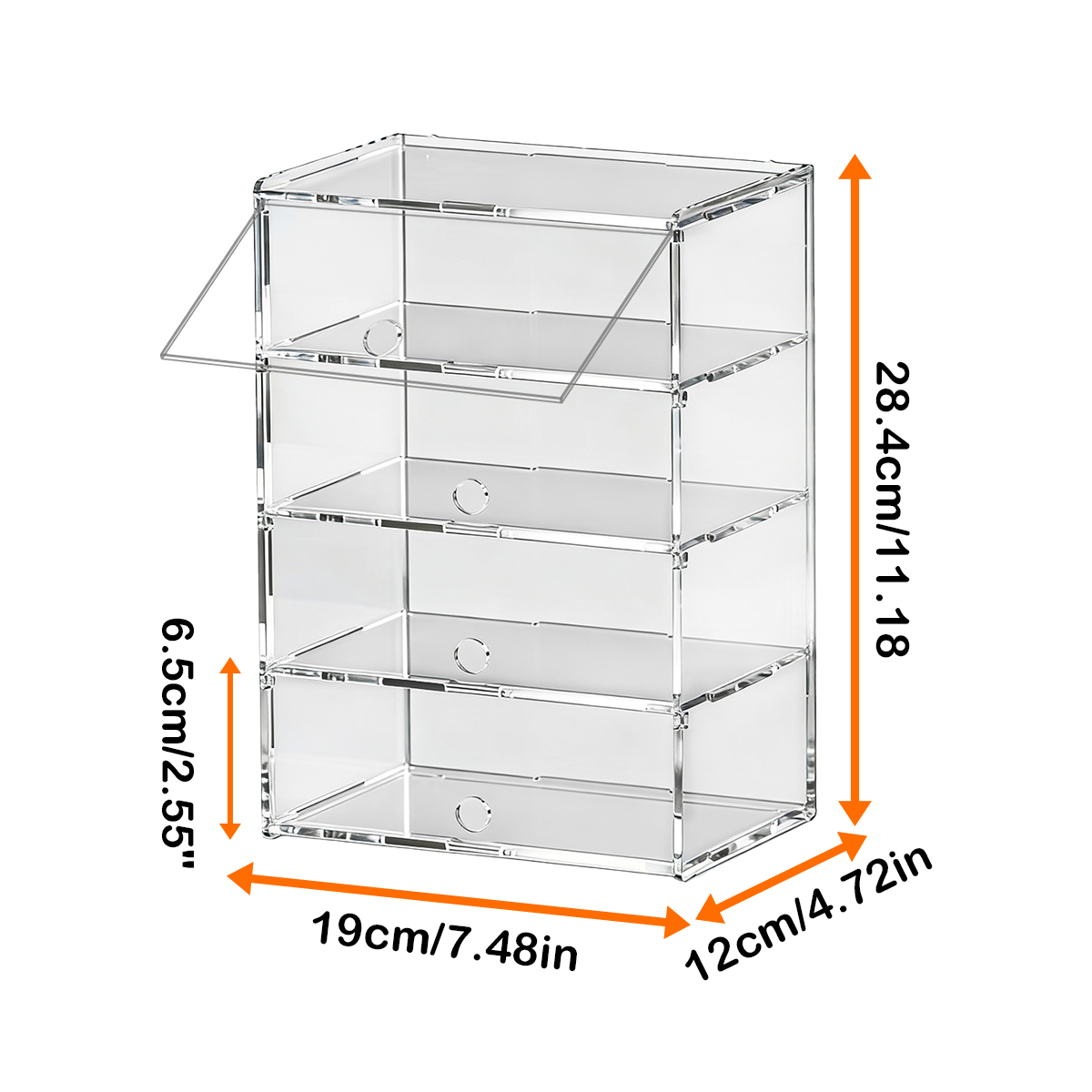 Transparent Acrylic Multi-Laye - Shoe Box Display ulasan dan harga